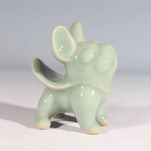 Load image into Gallery viewer, BEMY---Jun Porcelain Fa Dou Simulation Bulldog Lucky Dog Ornament Tea Pet
