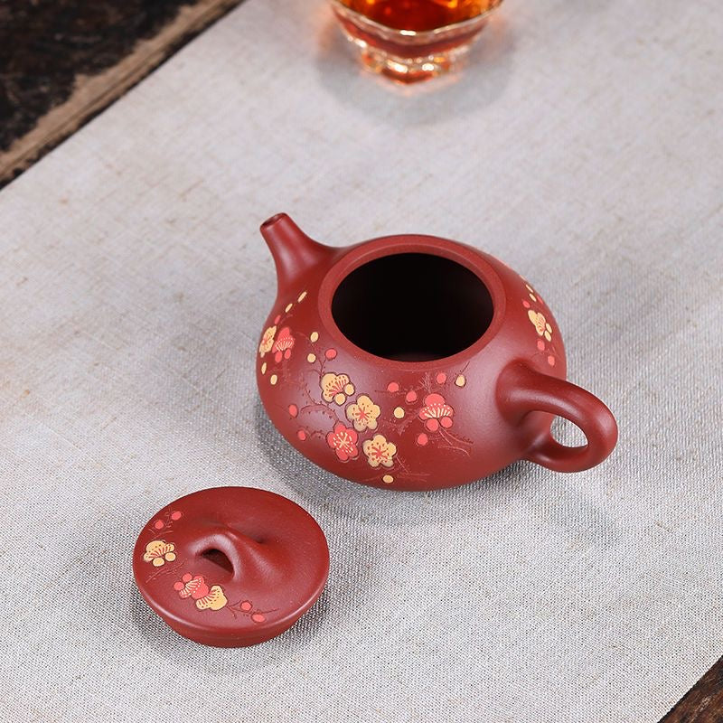 Yixing Zisha teapot pure handmade dotted stone scoop Teapot