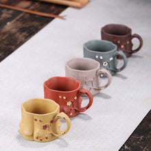 Load image into Gallery viewer, Yixing Purple Clay Handmade Plum Pile Cup Tea Cup Small Teacup
