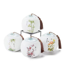 Load image into Gallery viewer, Tea Caddy Ceramic Airtight Can Matte Moisture-proof Tea Storage Caddy jar
