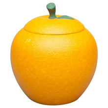 Load image into Gallery viewer, Ceramic Kumquat Large Tea Caddy jar
