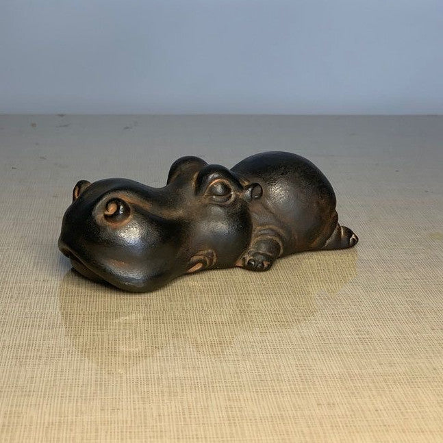 Chinese style national style creative hippopotamus tea pet Ornament