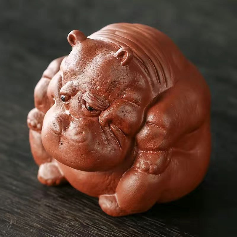 Rhino Hippo Zisha Tea Pet Ornament