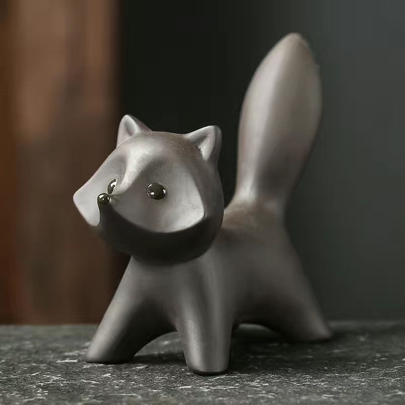 Zisha Little Fox Handmade Tea Pet