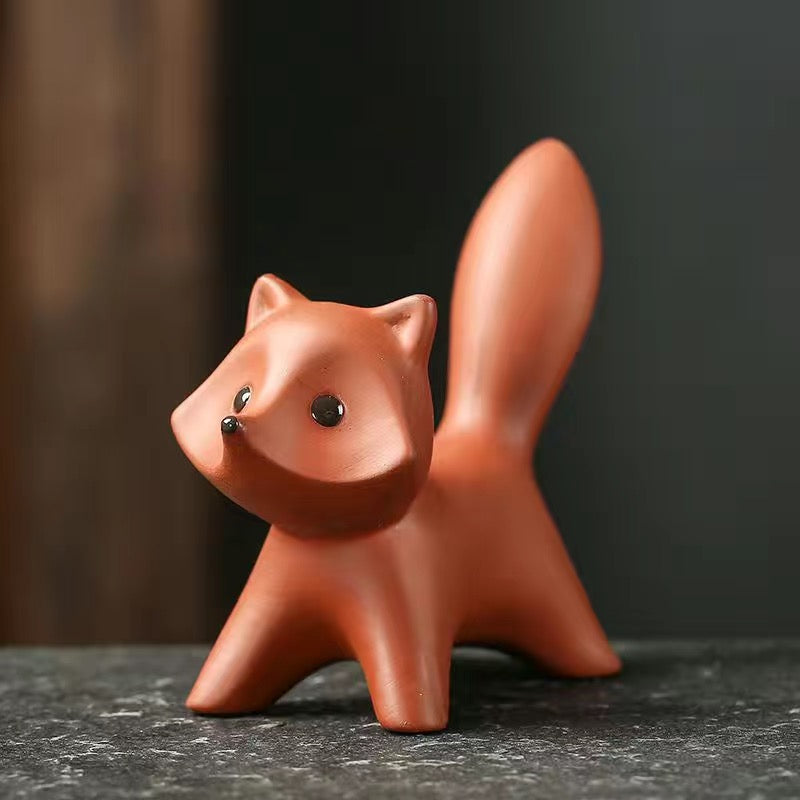 Zisha Little Fox Handmade Tea Pet