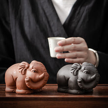 Load image into Gallery viewer, Zisha Elephant Handmade Tea Pet
