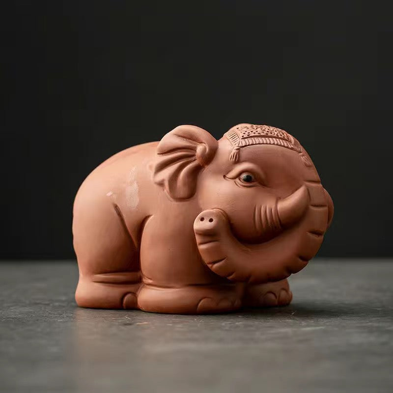 Zisha Elephant Handmade Tea Pet