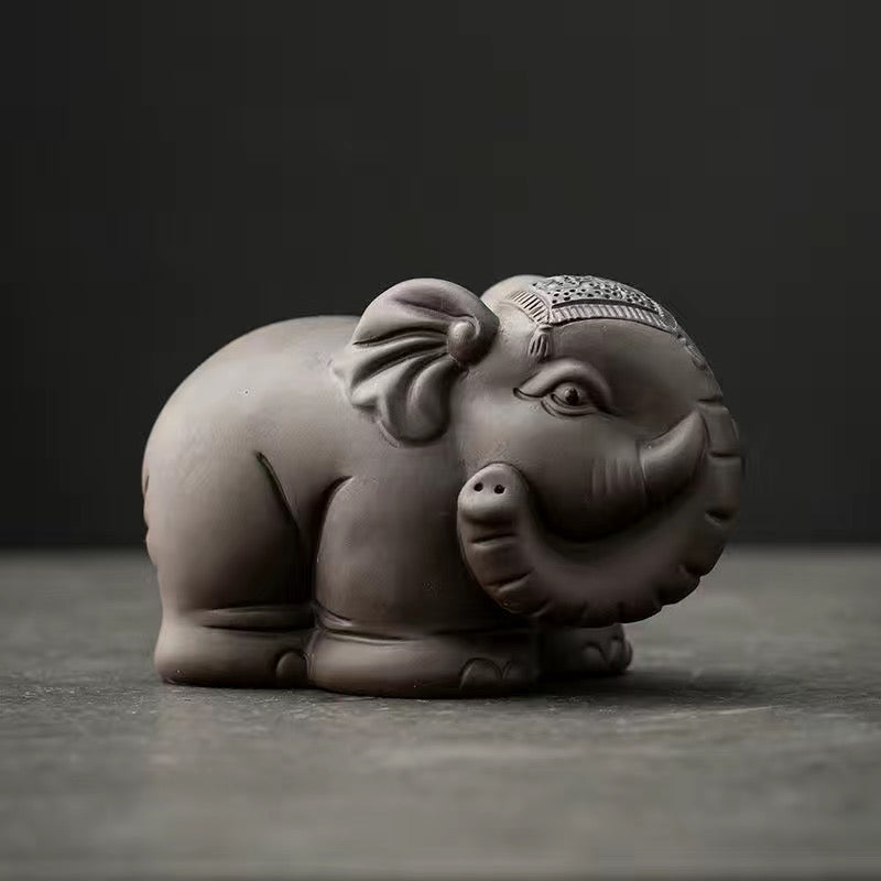 Zisha Elephant Handmade Tea Pet