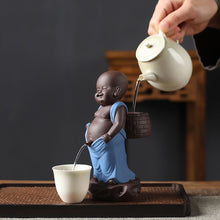 Load image into Gallery viewer, Purple sand filter water spray little monk tea child urine child Tea pet
