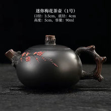 Load image into Gallery viewer, Yunnan Jianshui purple pottery purple sand teapot pure handmade high-end plum blossom set
