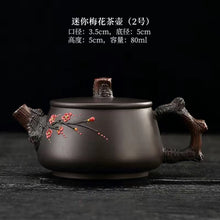 Load image into Gallery viewer, Yunnan Jianshui purple pottery purple sand teapot pure handmade high-end plum blossom set
