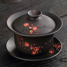 Load image into Gallery viewer, Yunnan Jianshui purple pottery purple sand teapot pure handmade high-end plum blossom set
