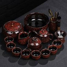 Load image into Gallery viewer, Kiln Change different colors Teacup/Teapot Set (16 pieces)
