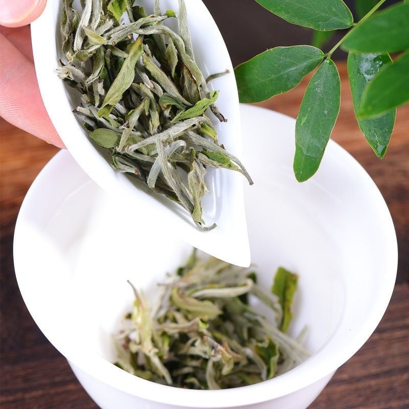 2023 Ming Qian Fuding white tea white peony tea high-grade pekoe silver needle super white tea