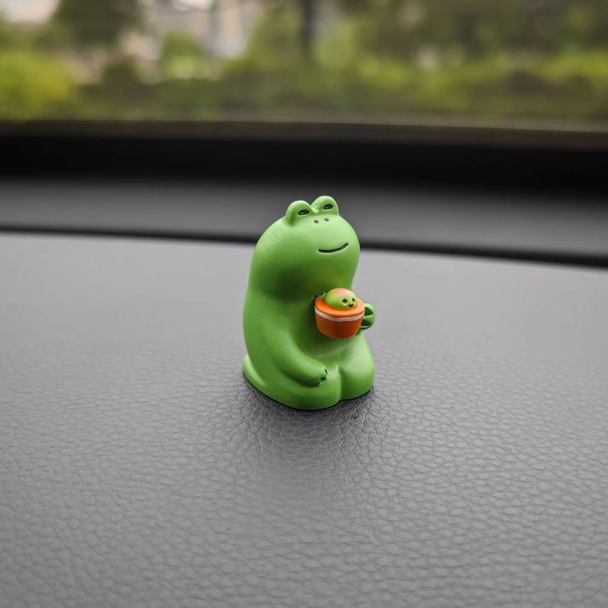 Cute frog car decoration | Warm and healing car decoration