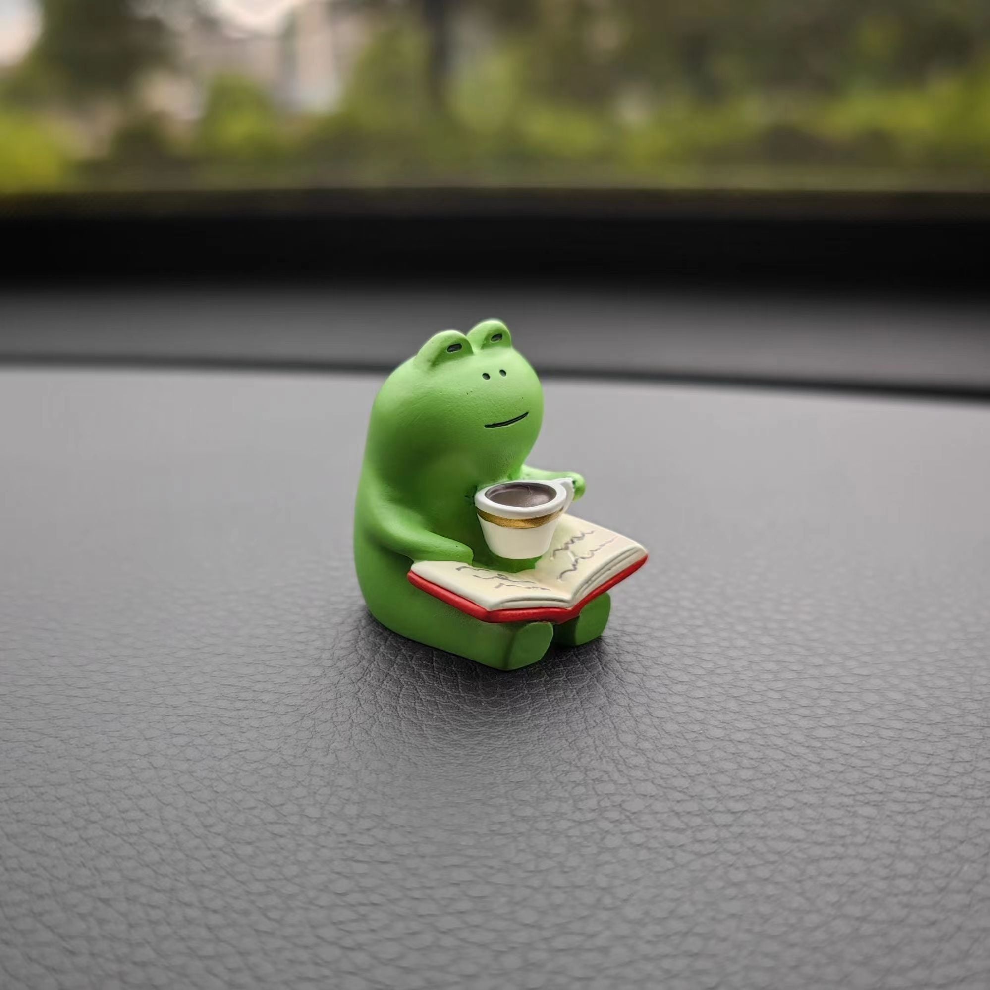 Cute frog car decoration | Warm and healing car decoration