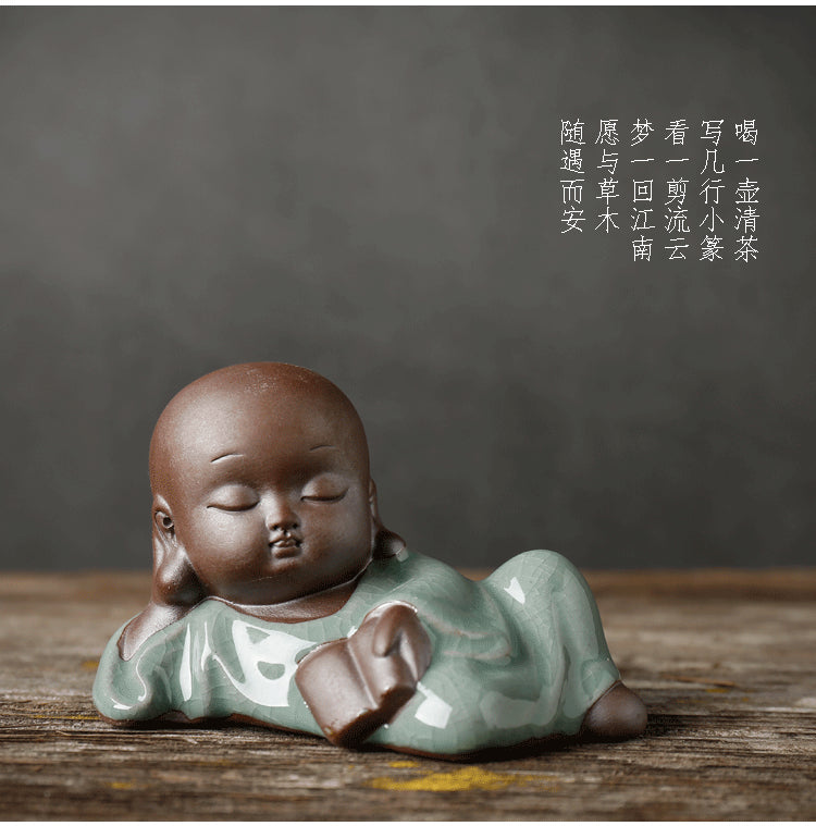 Zisha little monk tea pet