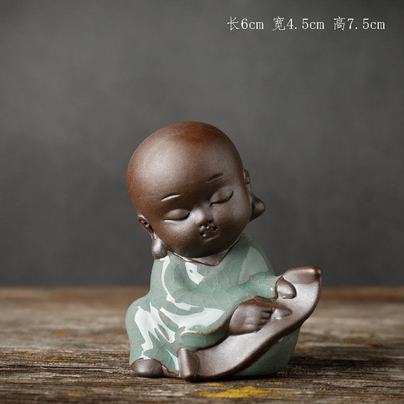 Zisha little monk tea pet