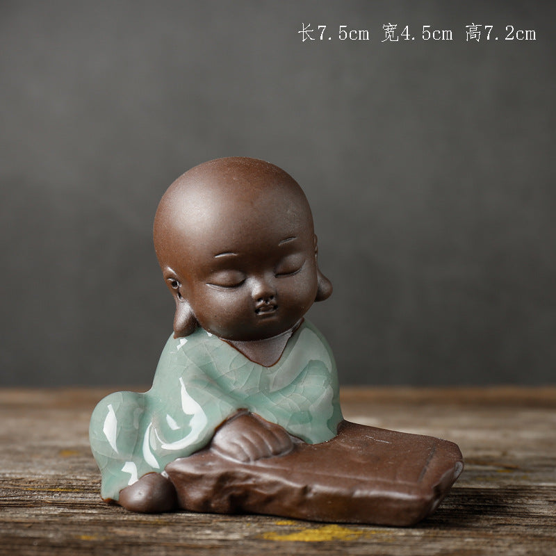 Zisha little monk tea pet