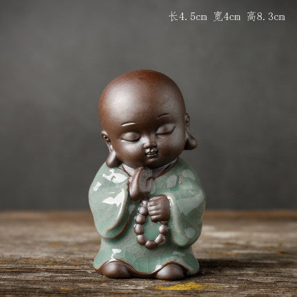 Zisha little monk tea pet