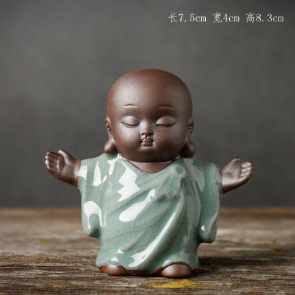 Zisha little monk tea pet