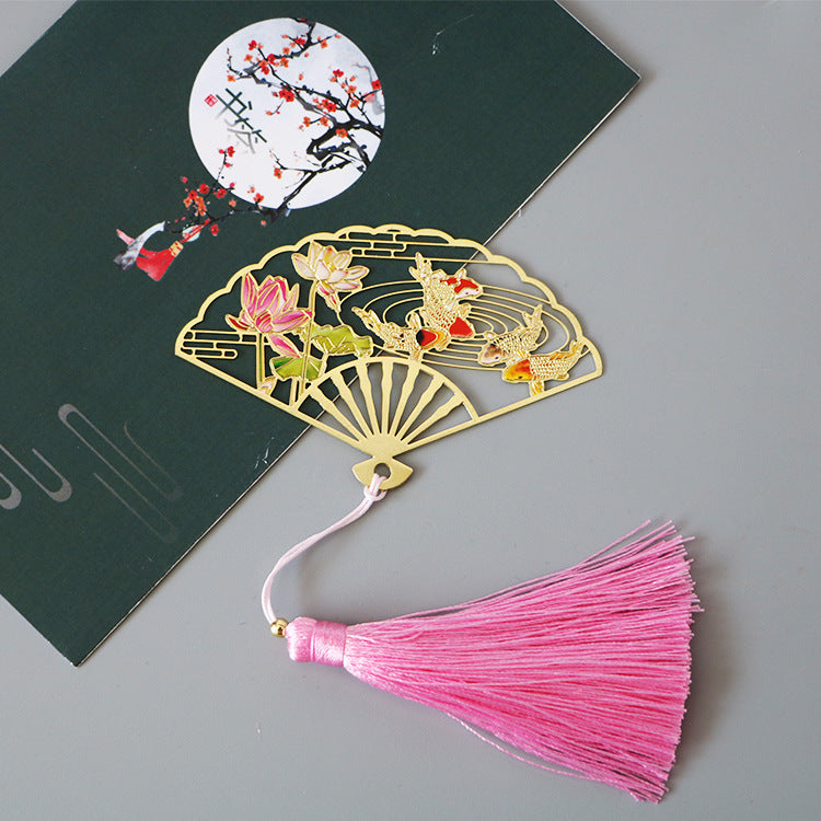 Fan-shaped Hollow Series Bookmark