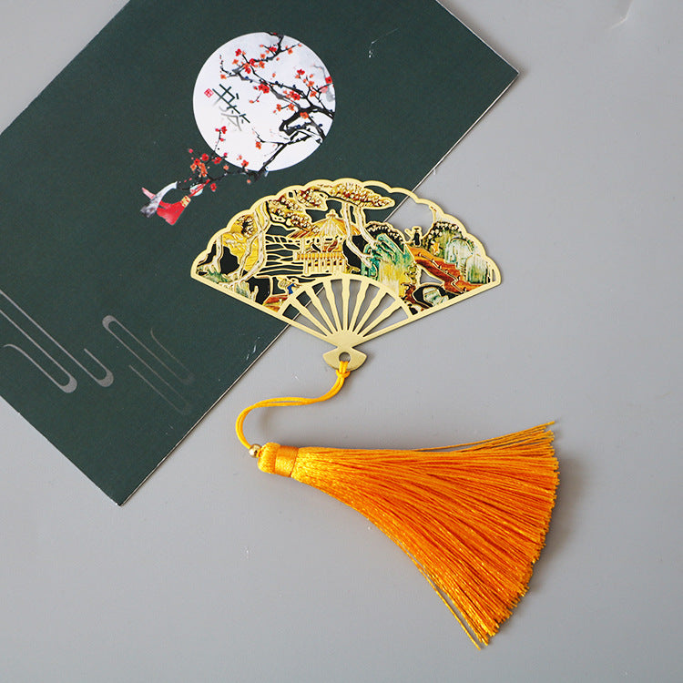 Fan-shaped Hollow Series Bookmark