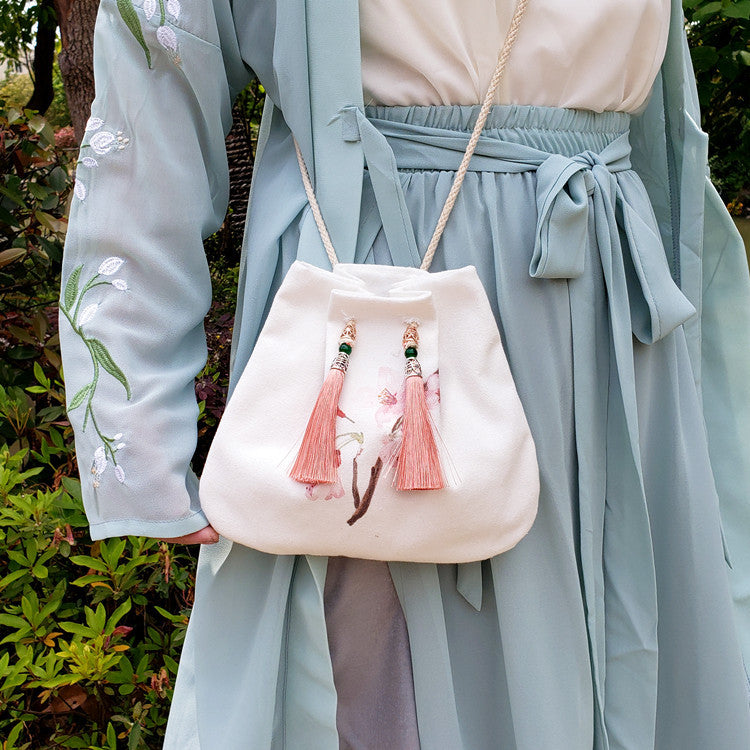 Antique hanfu tassel handbag