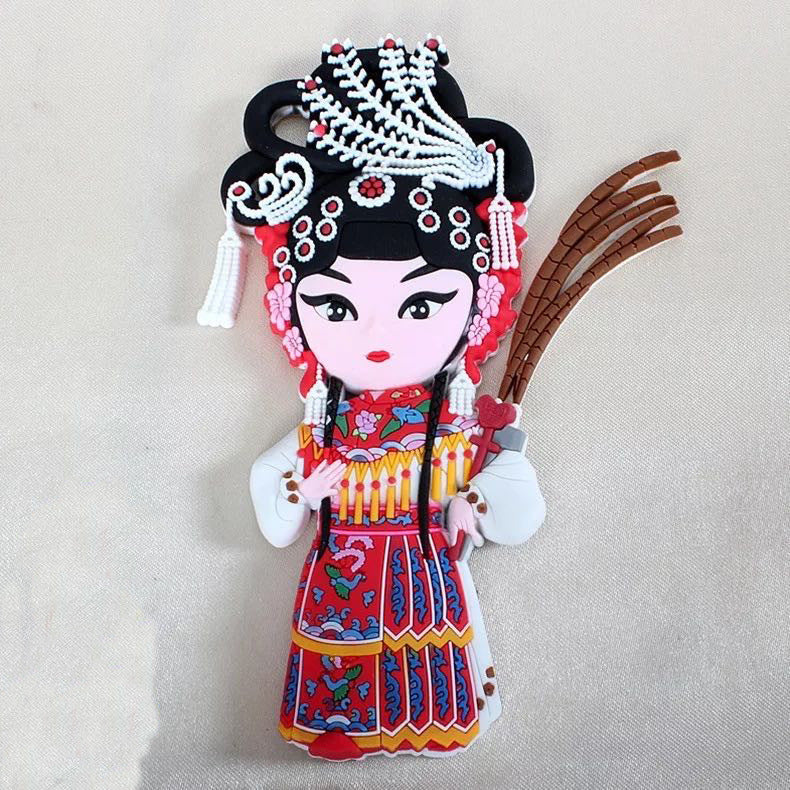 Peking Opera Characters Refrigerator Magnetic