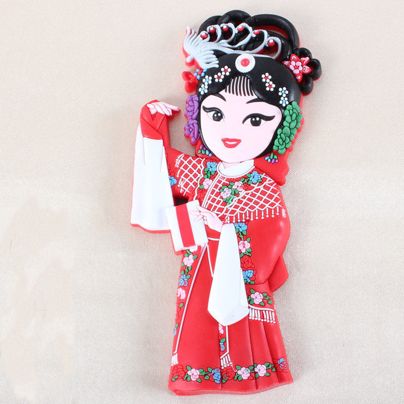 Peking Opera Characters Refrigerator Magnetic