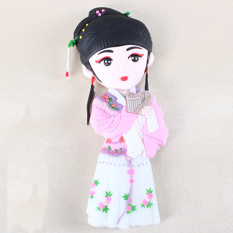 Peking Opera Characters Refrigerator Magnetic