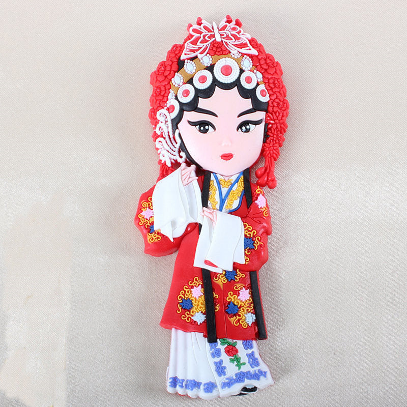 Peking Opera Characters Refrigerator Magnetic