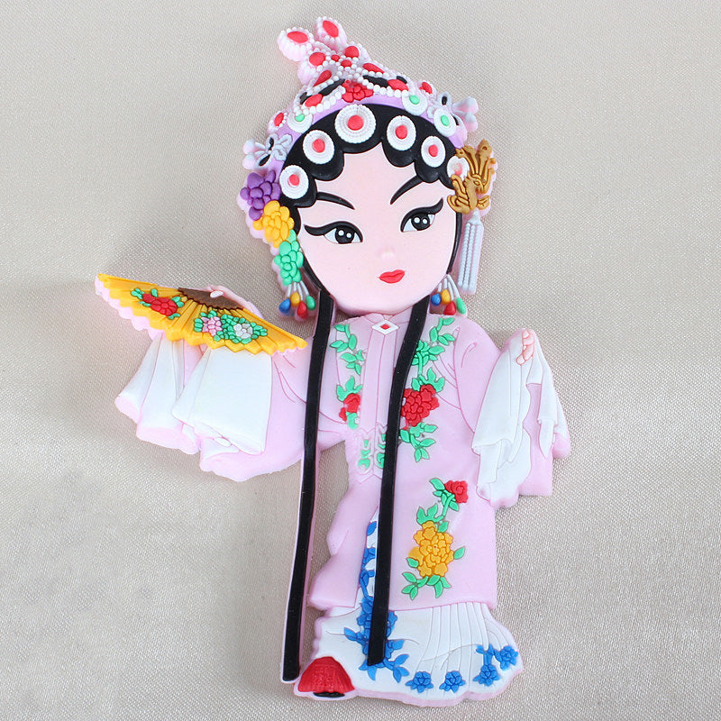 Peking Opera Characters Refrigerator Magnetic