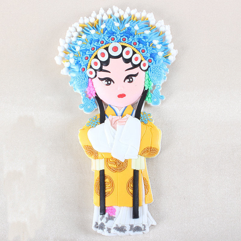 Peking Opera Characters Refrigerator Magnetic