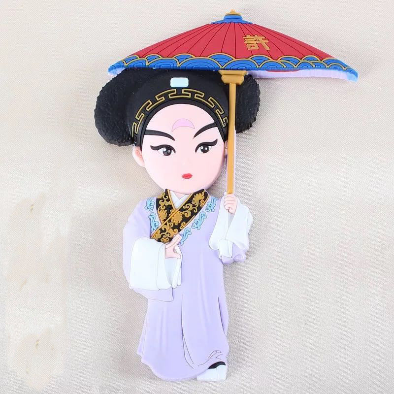 Peking Opera Characters Refrigerator Magnetic