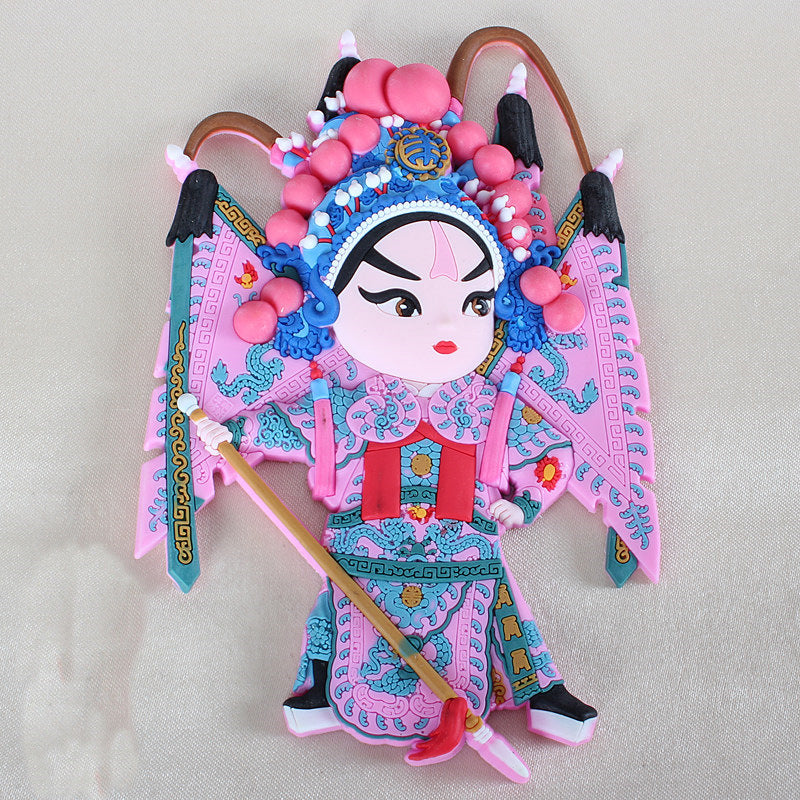 Peking Opera Characters Refrigerator Magnetic