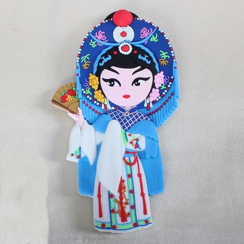 Peking Opera Characters Refrigerator Magnetic