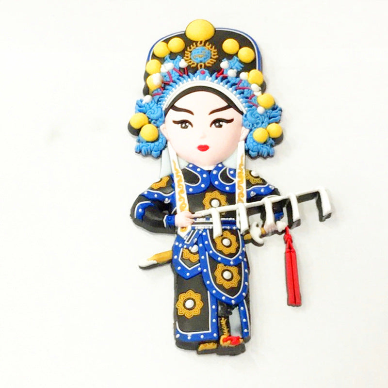 Peking Opera Characters Refrigerator Magnetic