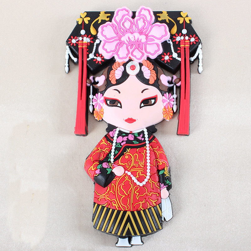 Peking Opera Characters Refrigerator Magnetic