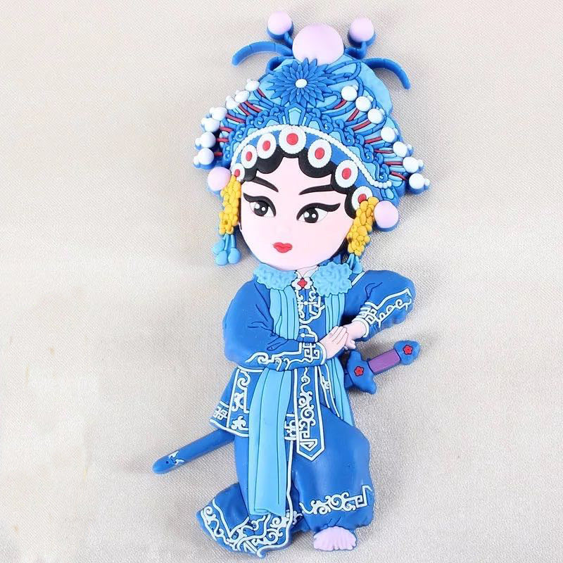 Peking Opera Characters Refrigerator Magnetic