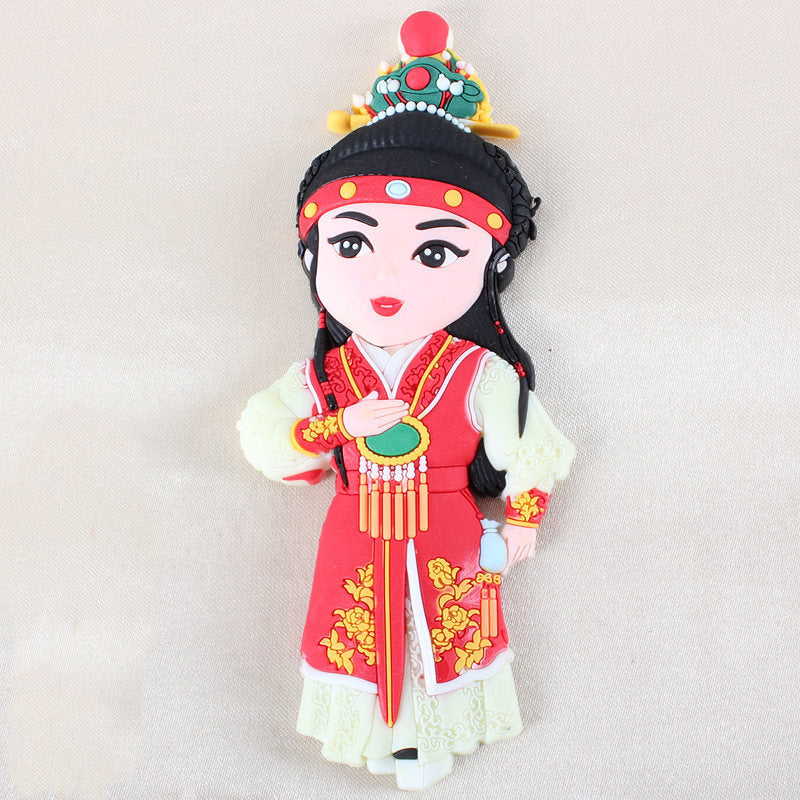 Peking Opera Characters Refrigerator Magnetic