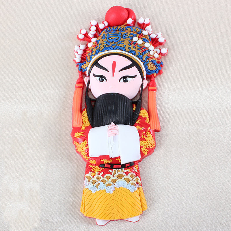 Peking Opera Characters Refrigerator Magnetic