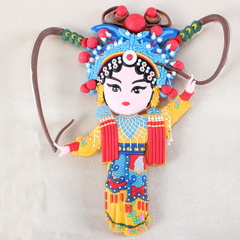 Peking Opera Characters Refrigerator Magnetic