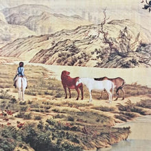 Load image into Gallery viewer, Hundred Horses Silk Reel Painting
