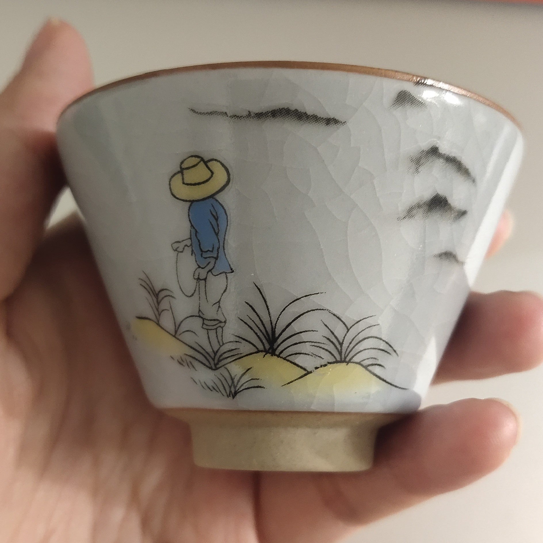 Landscape story mini teacup set