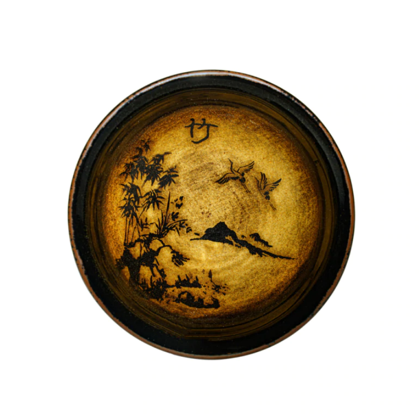 Master Collection-- "Four Gentlemen in Flowers" Jianzhan Teacup (M02)