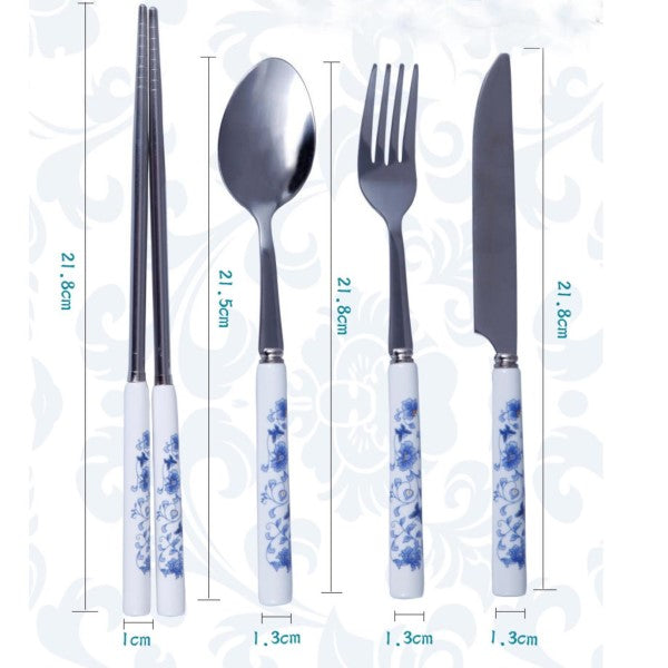 Porcelain Chopsticks Tableware Set