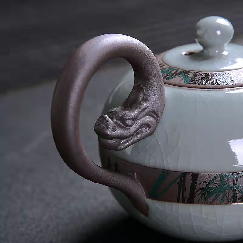 Flying Dragon Geyao Kung Fu Teacup Teapot Set