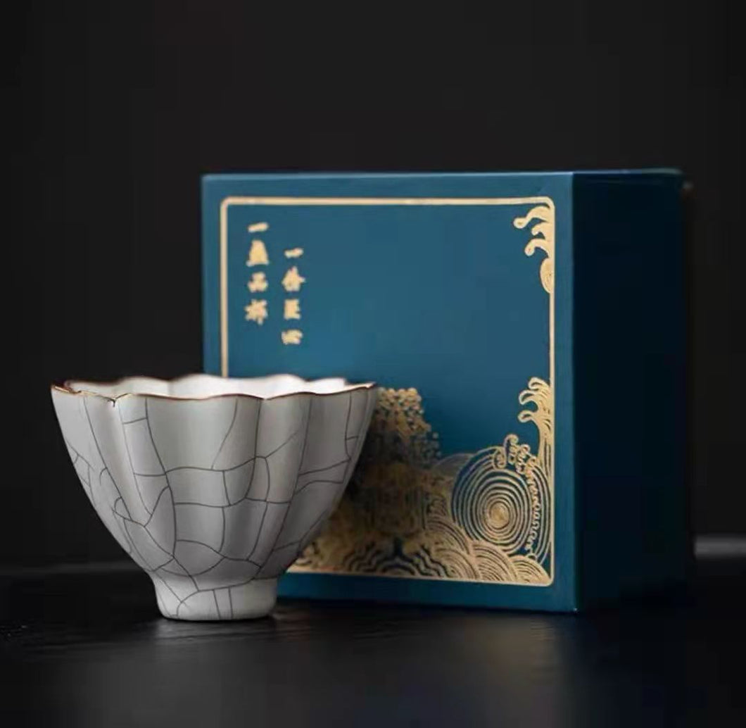 Master Collection -- Ruyao White Moonlight Tea Cup (M11)