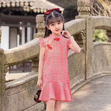 Load image into Gallery viewer, Children Chinese Style Improved Cheongsam “QIPAO”
